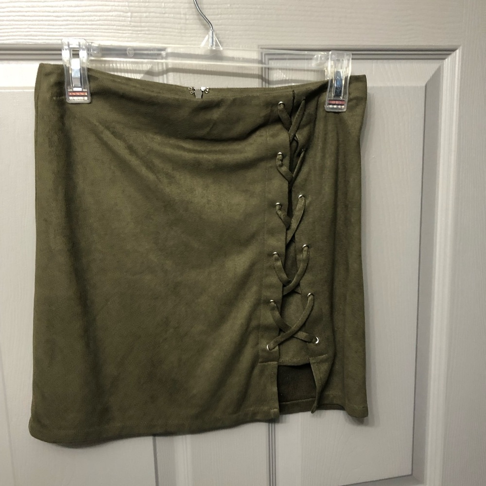 Forest Green Mini Skirt
